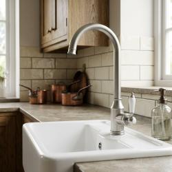 stainless-steel-kitchen-faucet-with-white-sink-classic